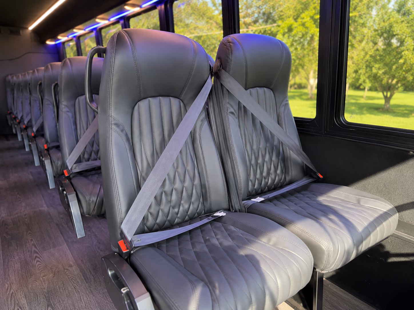 portsmouth 18 passenger minibus interior