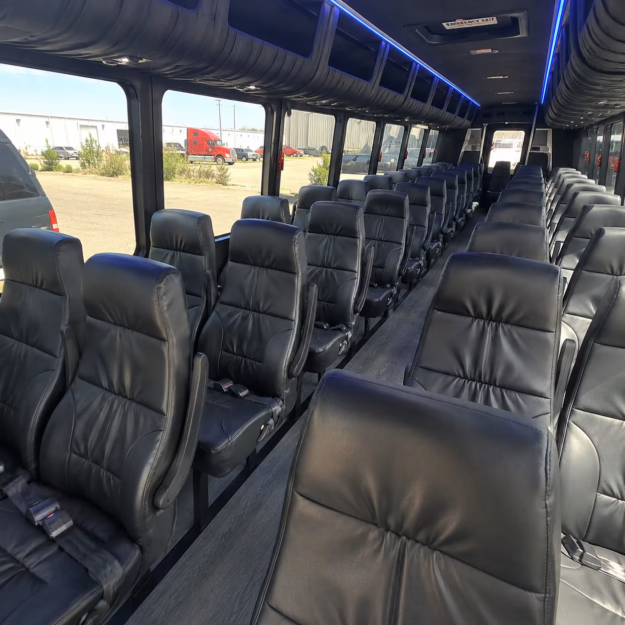 portsmouth 25 passenger minibus interior