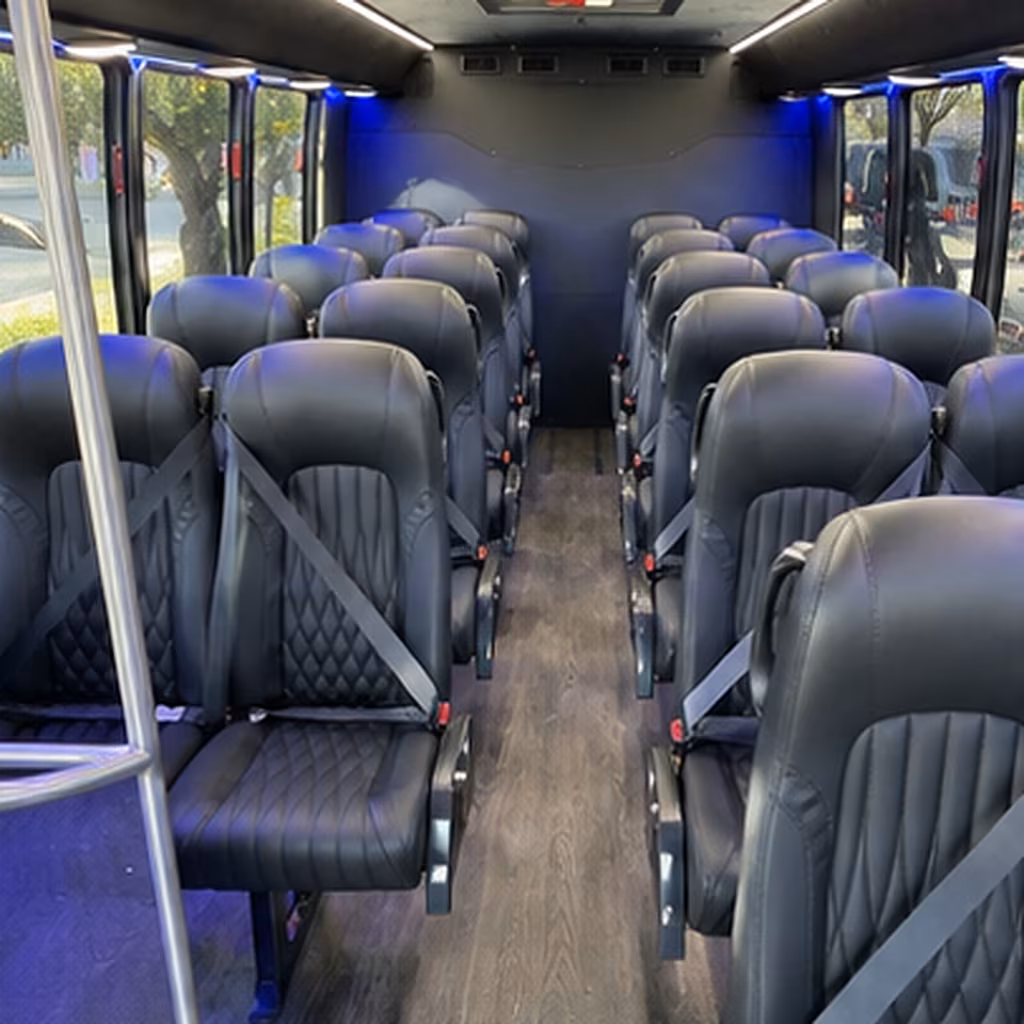 portsmouth 30 passenger minibus inside