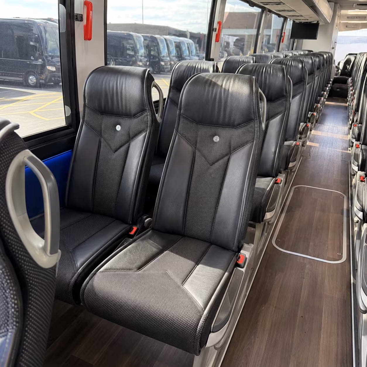 portsmouth 40 passenger charter bus interior
