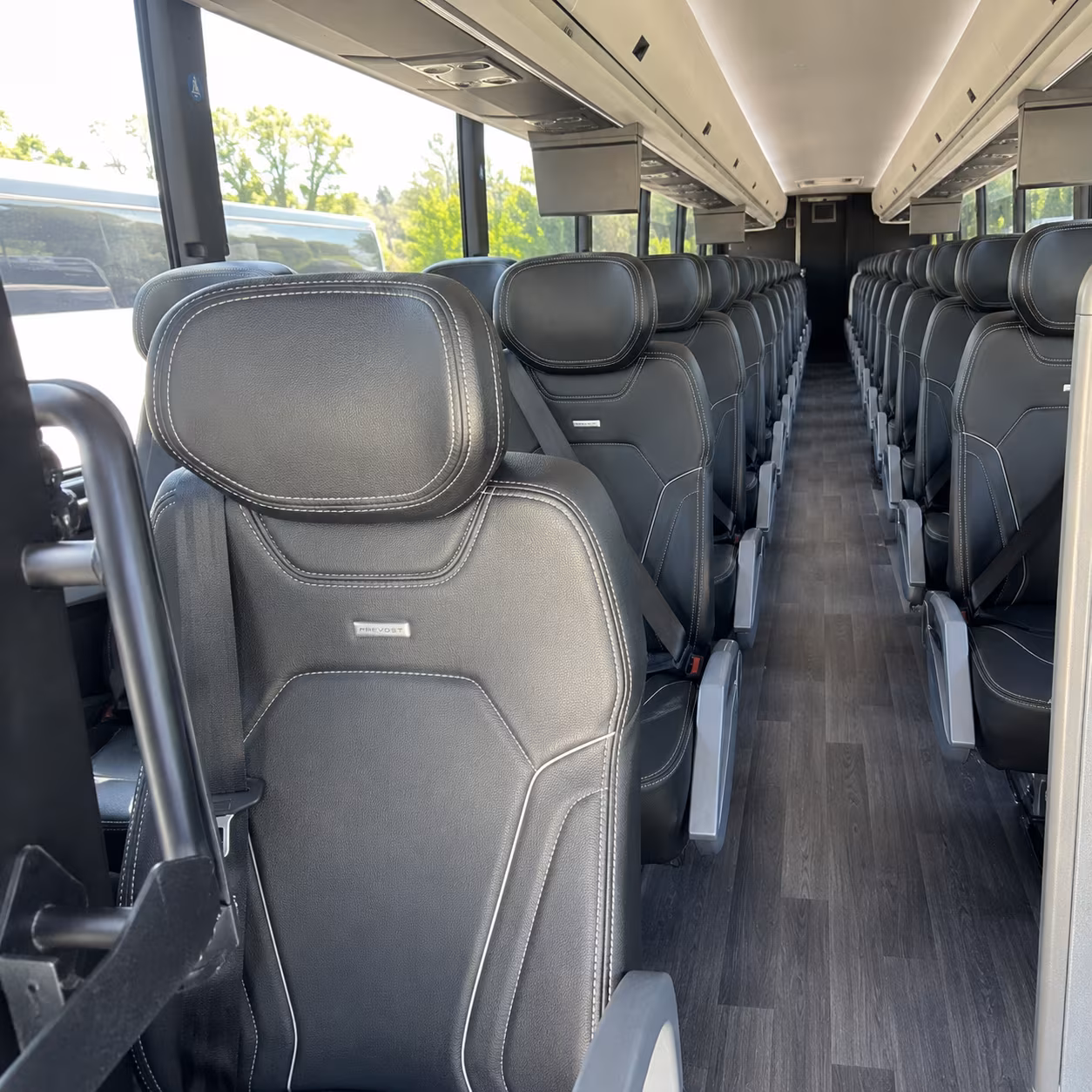 portsmouth 47 passenger charter bus interior