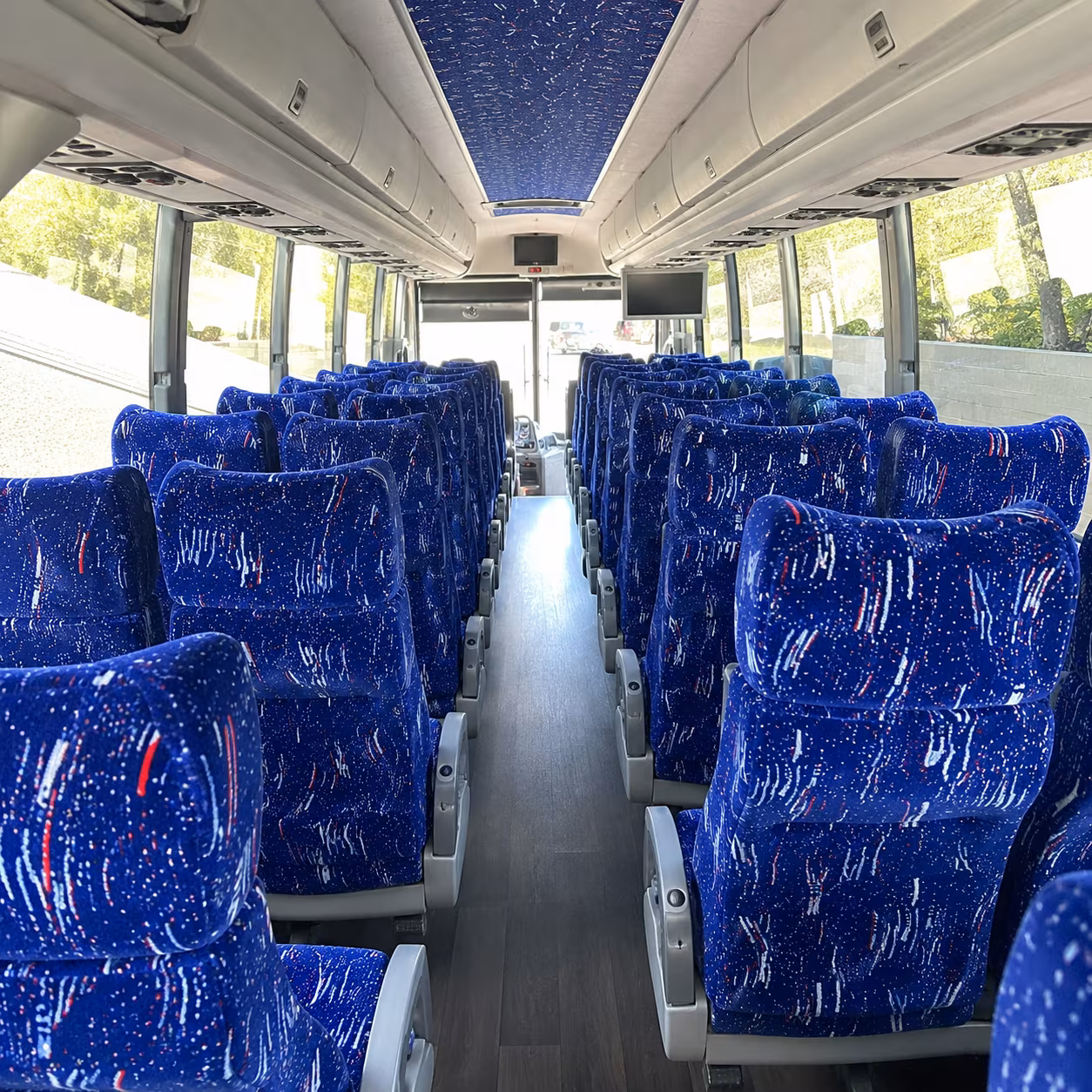portsmouth 50 passenger charter bus interior