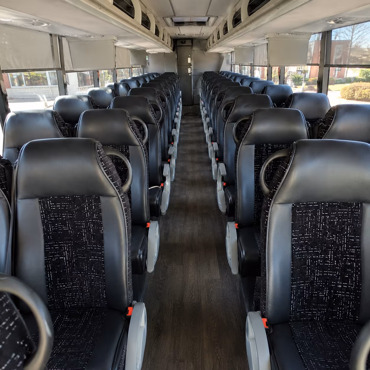 portsmouth 54 passenger charter bus inside