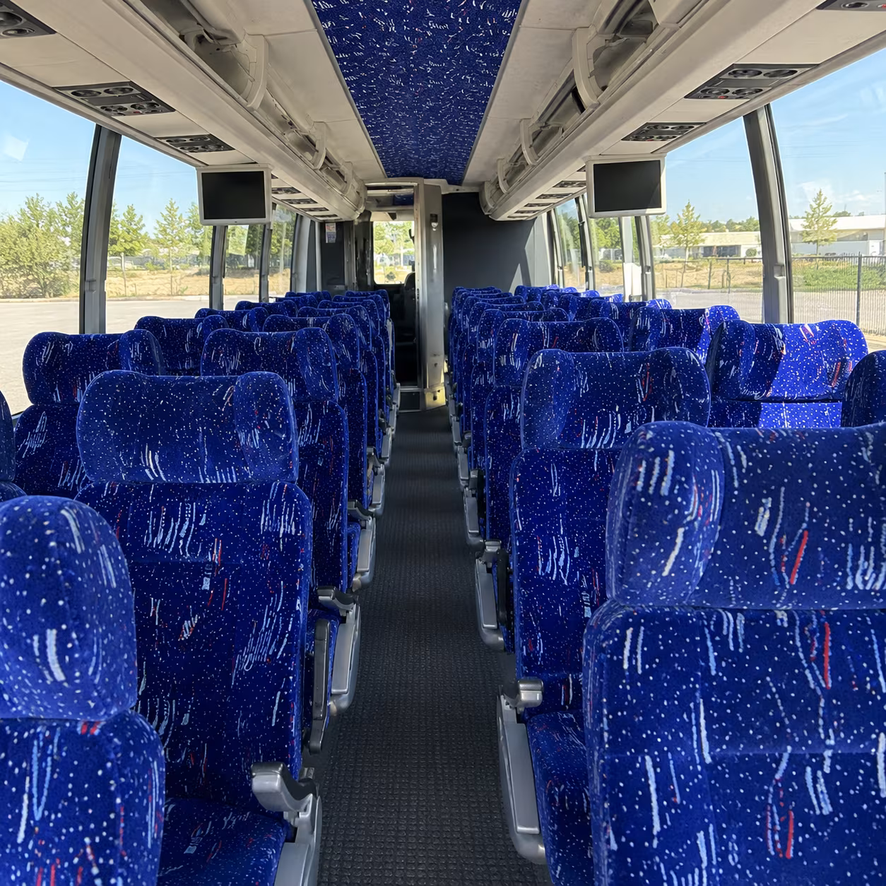portsmouth 54 passenger charter bus interior