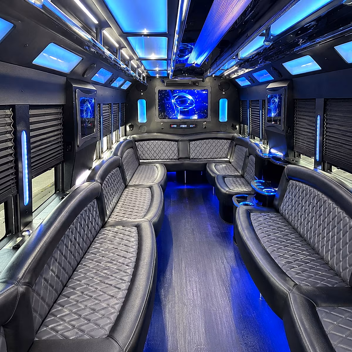 portsmouth party bus interior